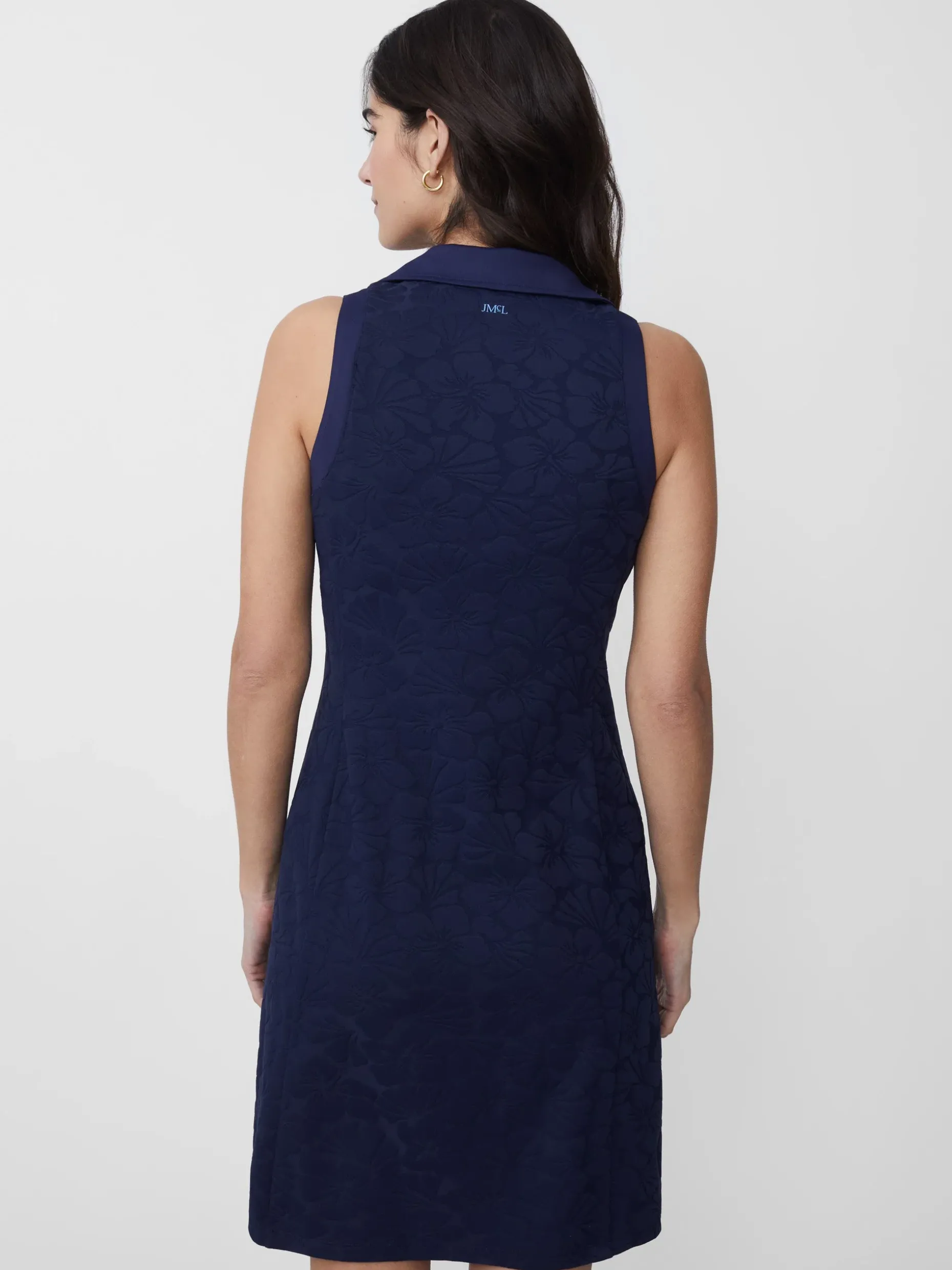 Daffy Dress In Beach Blossom Jacquard
