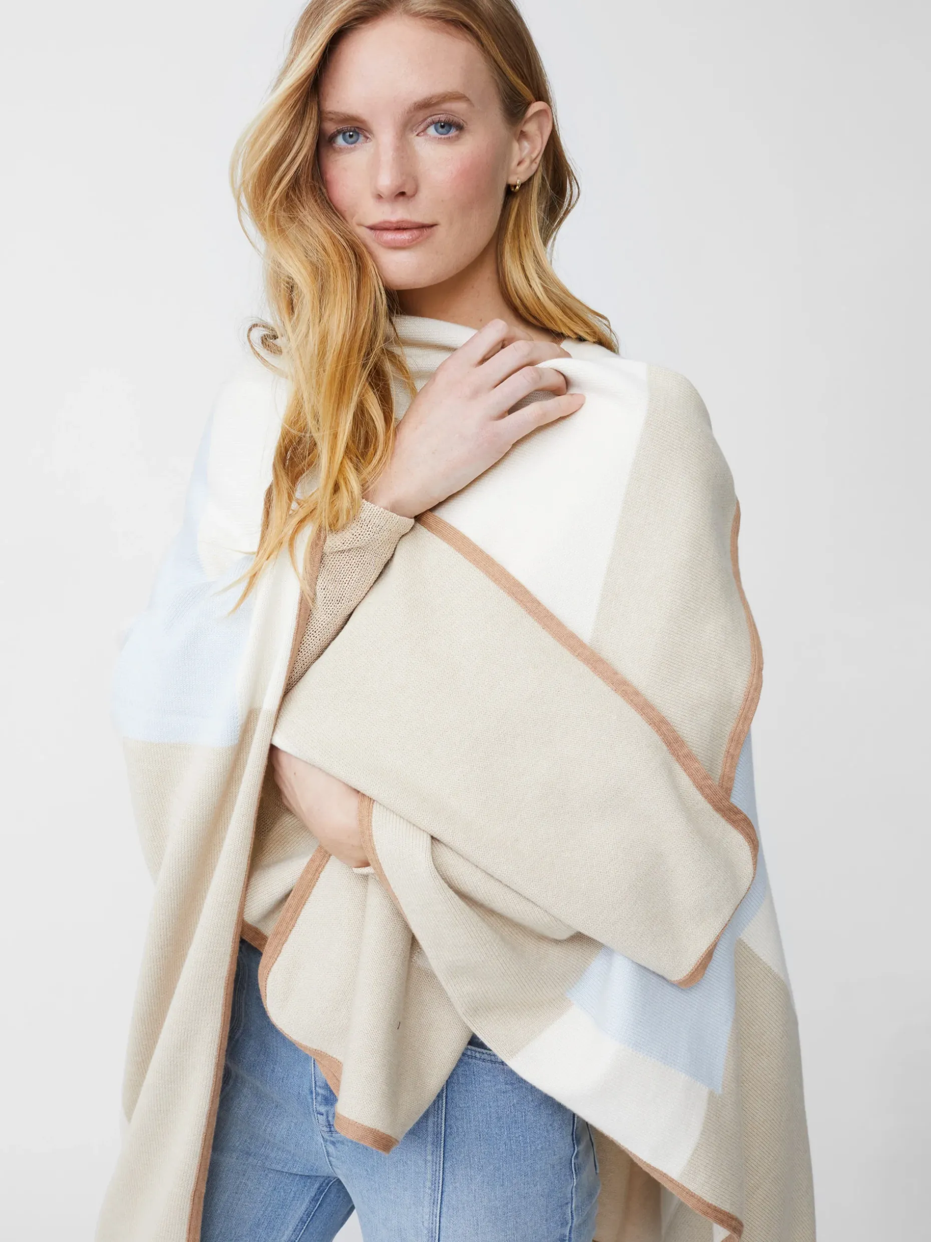Noreen Wrap In Colorblock