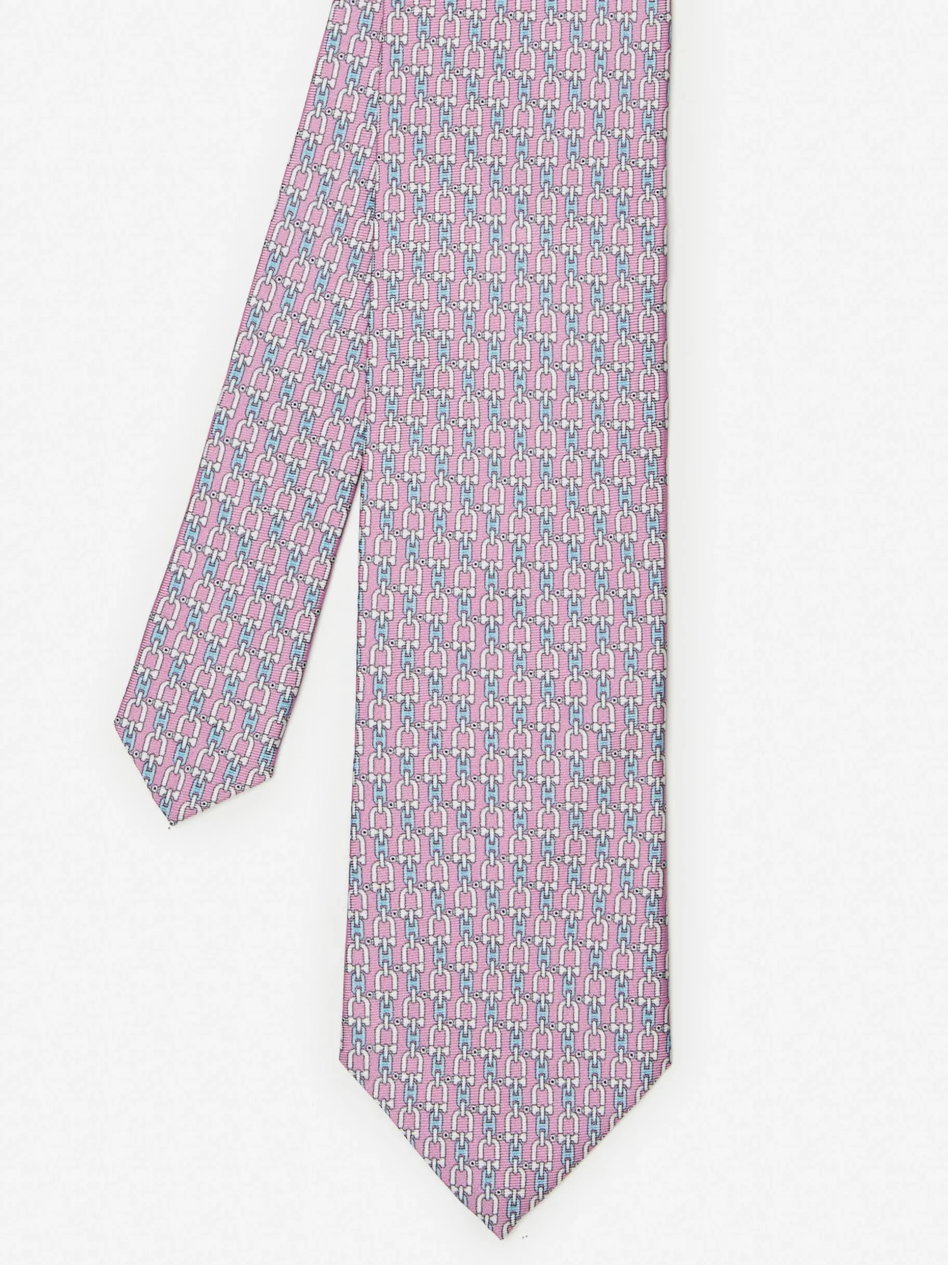 Silk Tie In Linked Chain