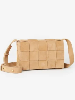 Una Woven Suede Crossbody